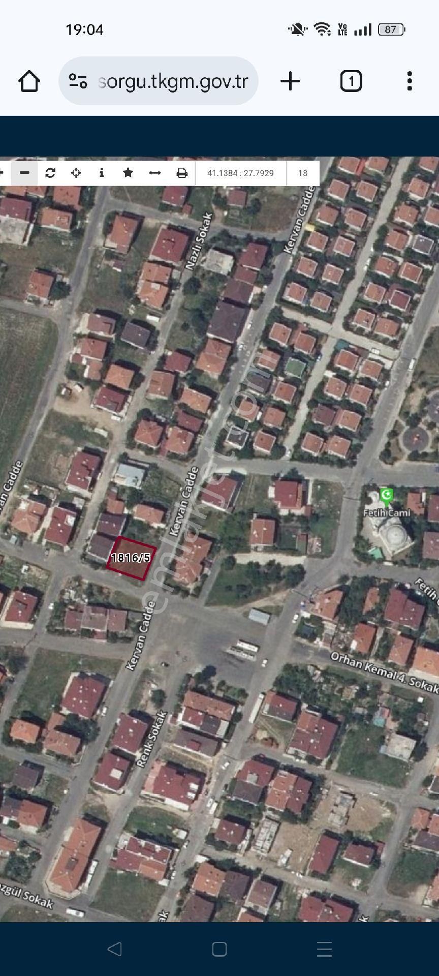 Kayalar Emlaktan Kat Karşılığı Fethi Cami Civarı %40 İmarlı 391 M2