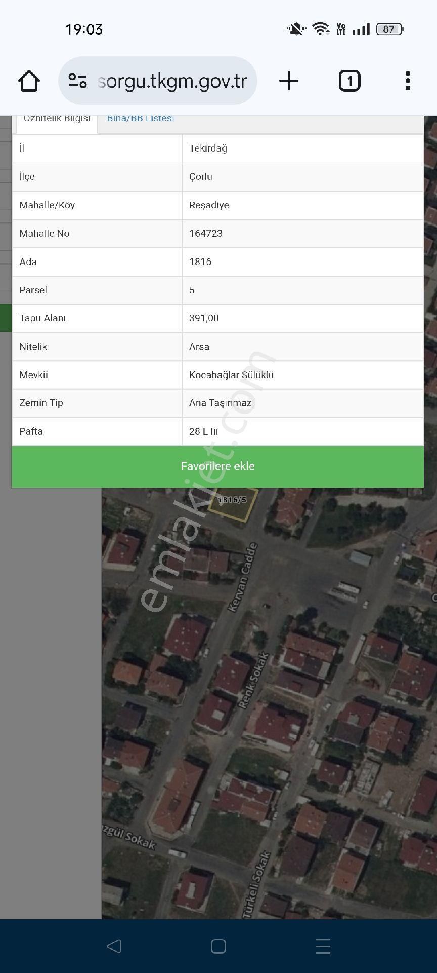 Kayalar Emlaktan Kat Karşılığı Fethi Cami Civarı %40 İmarlı 391 M2 - Görsel 2