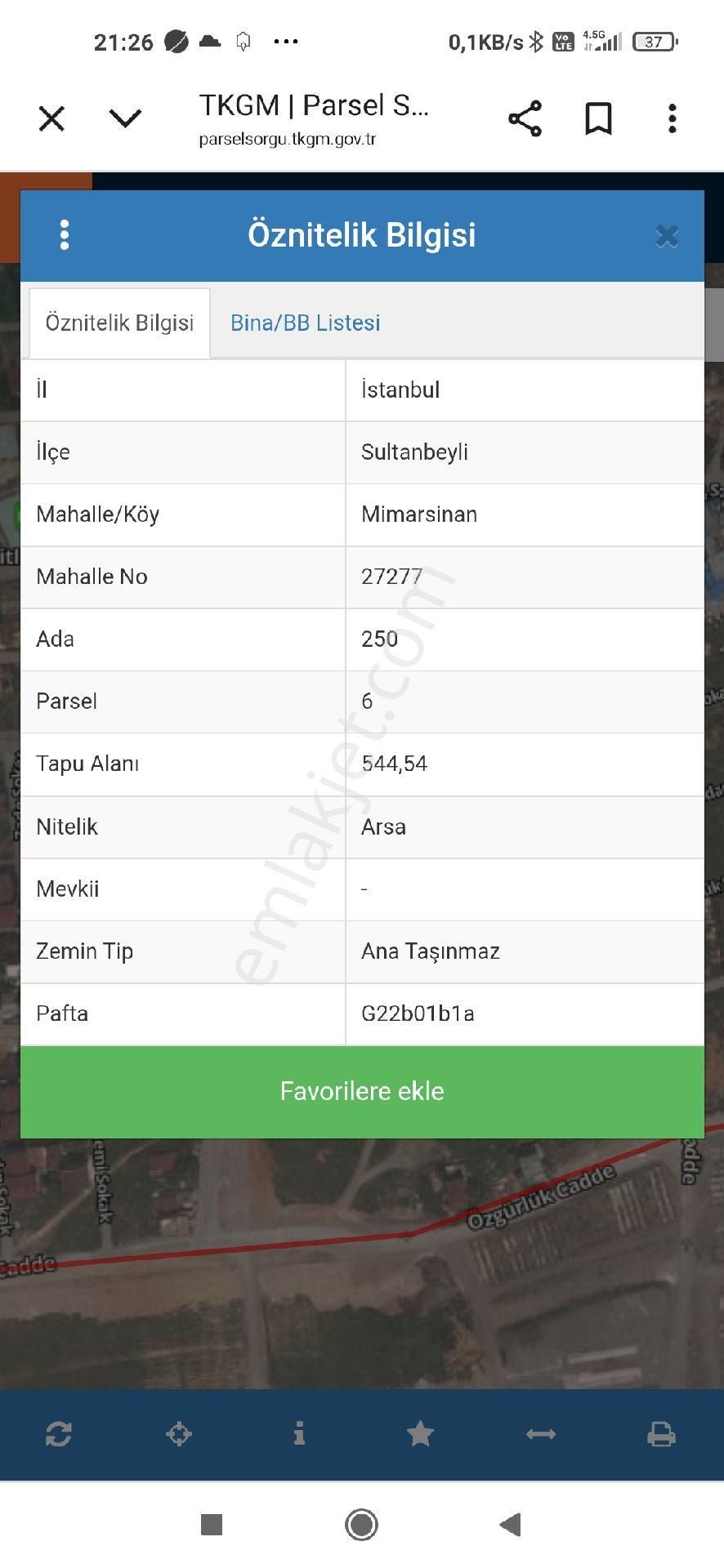 Sultanbeyli Mimarsinan Da Acil Satilik Arsa - Görsel 4