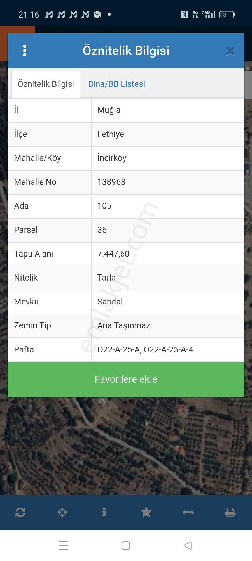 İncirköyde Satılık Ferah Geniş Tarla - Görsel 3