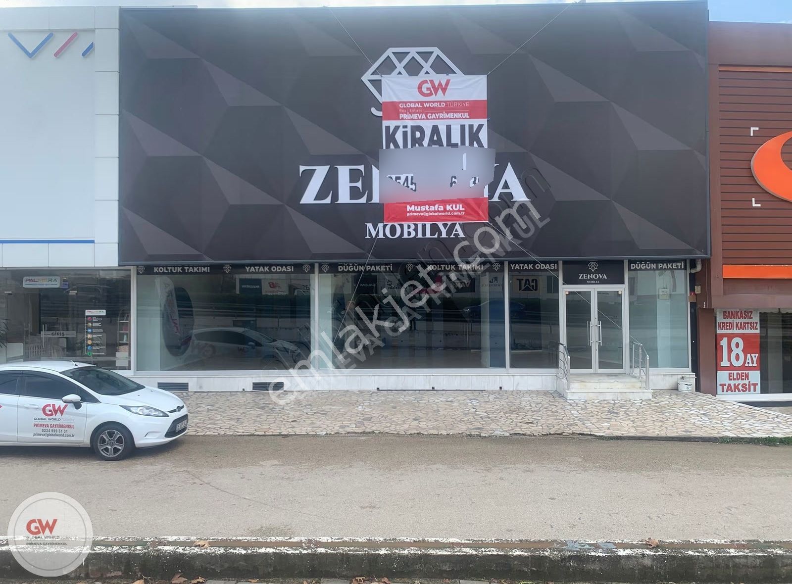 Gw Primeva Gayrimenkul Mudanya Yoluna Cephe Önü Full Açık Mağaza