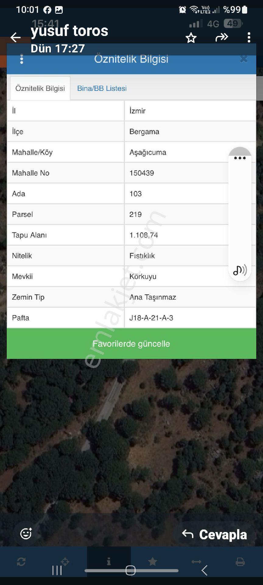 Satılık Müstakiltapu Fistiklik