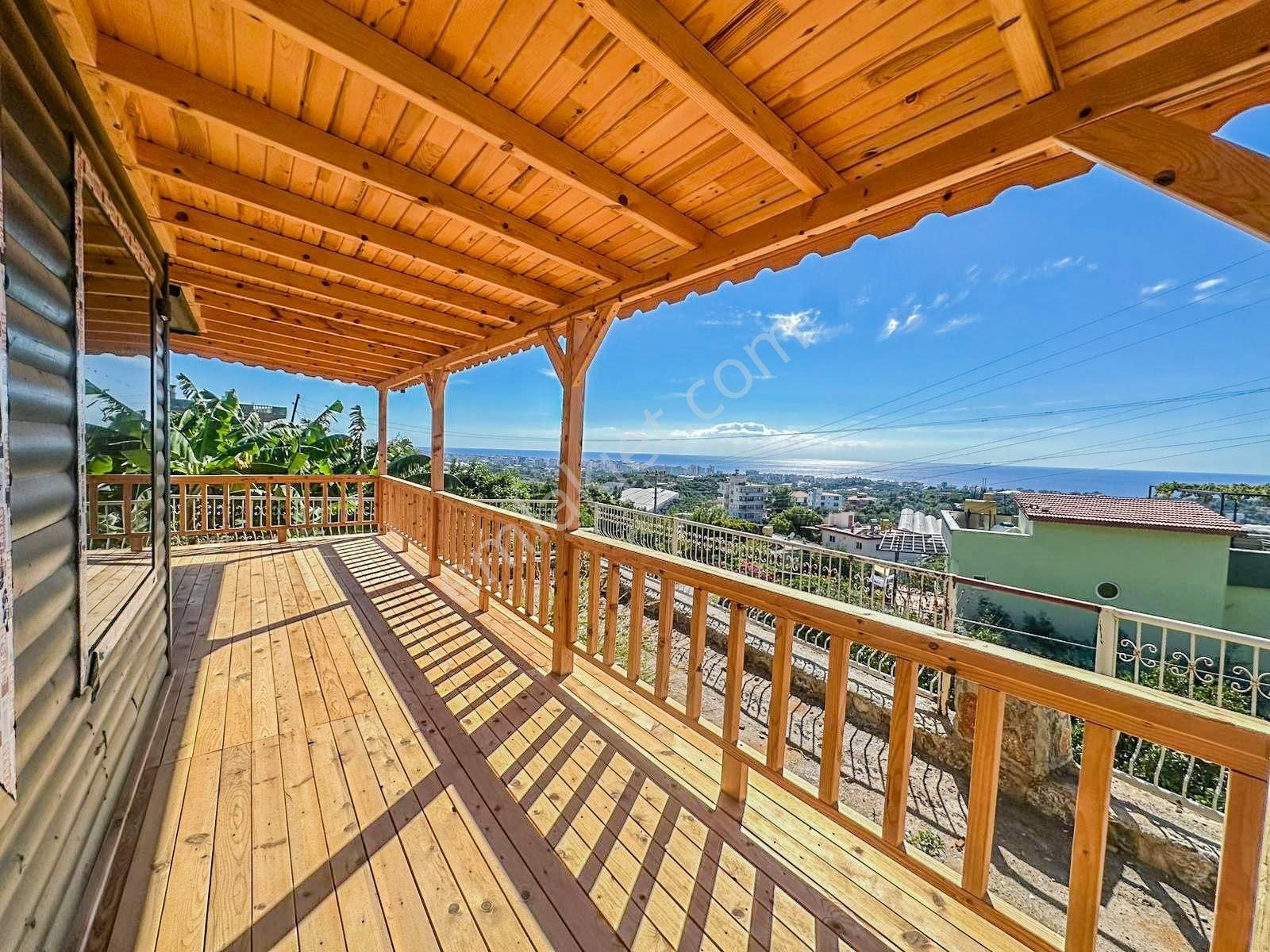 Alanya Yaylalı Mah. Full Kale Deniz Manzaralı 391m2 Tarla Ve 120 M2 Ağaç Ev - Görsel 17