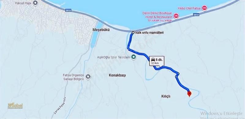 Acill ! Fatsaya 3 Dk Kılıçlı Mah. Dere Kenarı Satılık Düz Arsa - Görsel 13