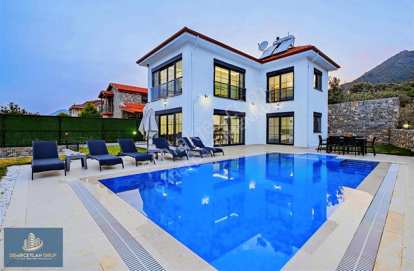 Fethiye İncirköyde Eşyalı Müstakil 3+1 Villa Kiralık - Görsel 12