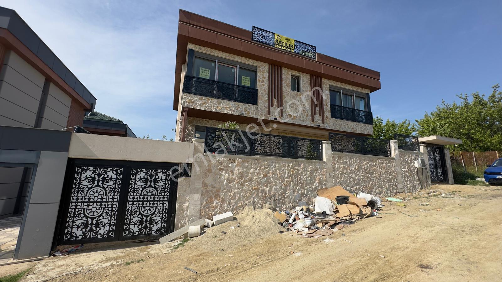 Güzelce Deniz Manzaralı Özel Yapım Taş Cepheli 4+2 Satılık Villa - Görsel 13