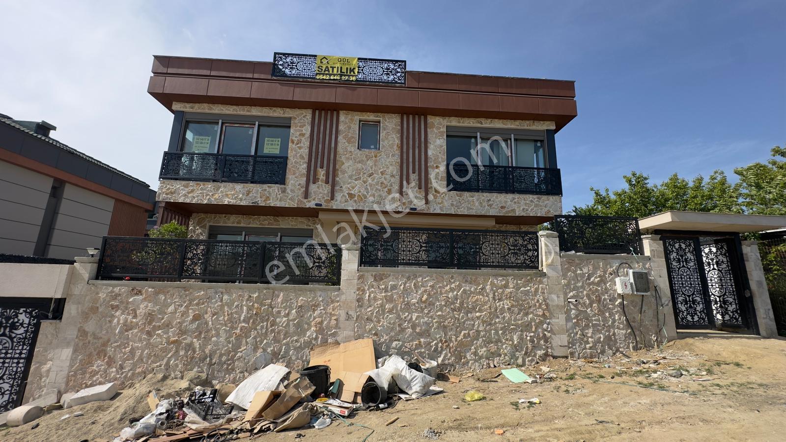 Güzelce Deniz Manzaralı Özel Yapım Taş Cepheli 4+2 Satılık Villa - Görsel 17