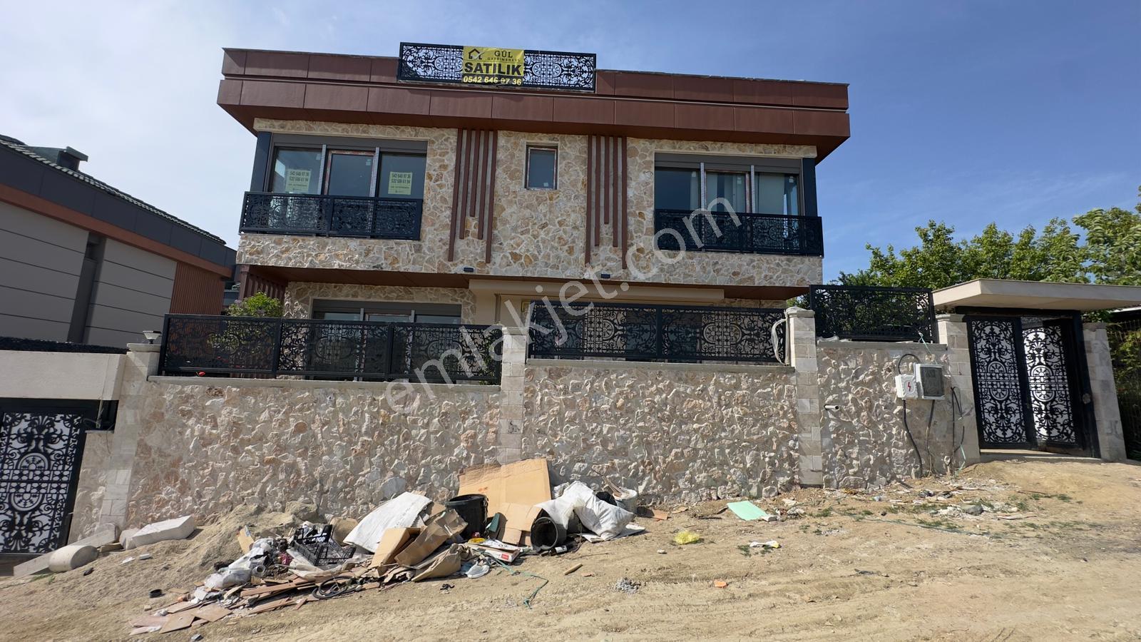 Güzelce Deniz Manzaralı Özel Yapım Taş Cepheli 4+2 Satılık Villa - Görsel 16