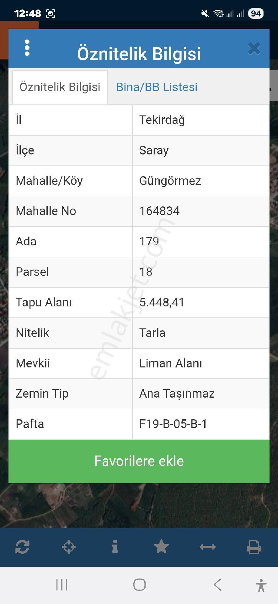 Tekirdağ Saray Güngörmez Mh De Satılık 440metre Parsel - Görsel 3