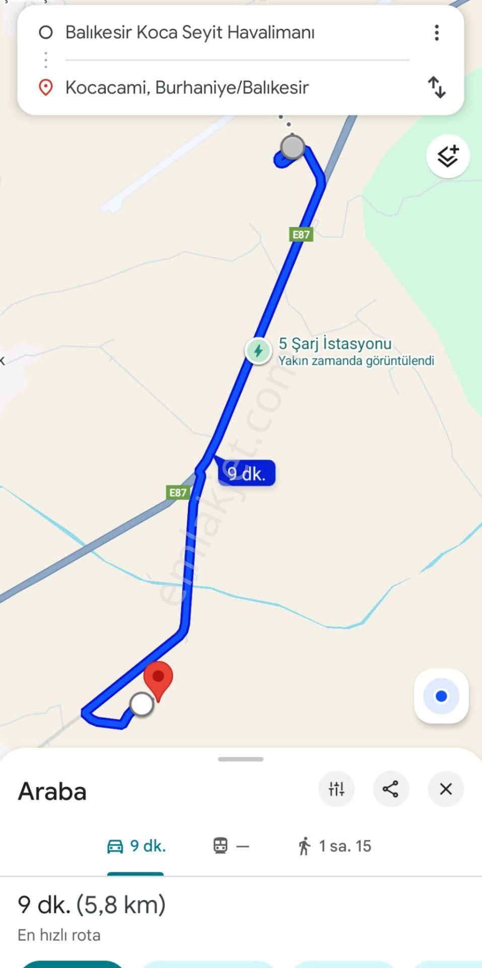 Golden Globy, Burhaniye Kocacami Mahallesinde Harika Konumda Satılık 3 Dönüm Zeytinlik - Görsel 4