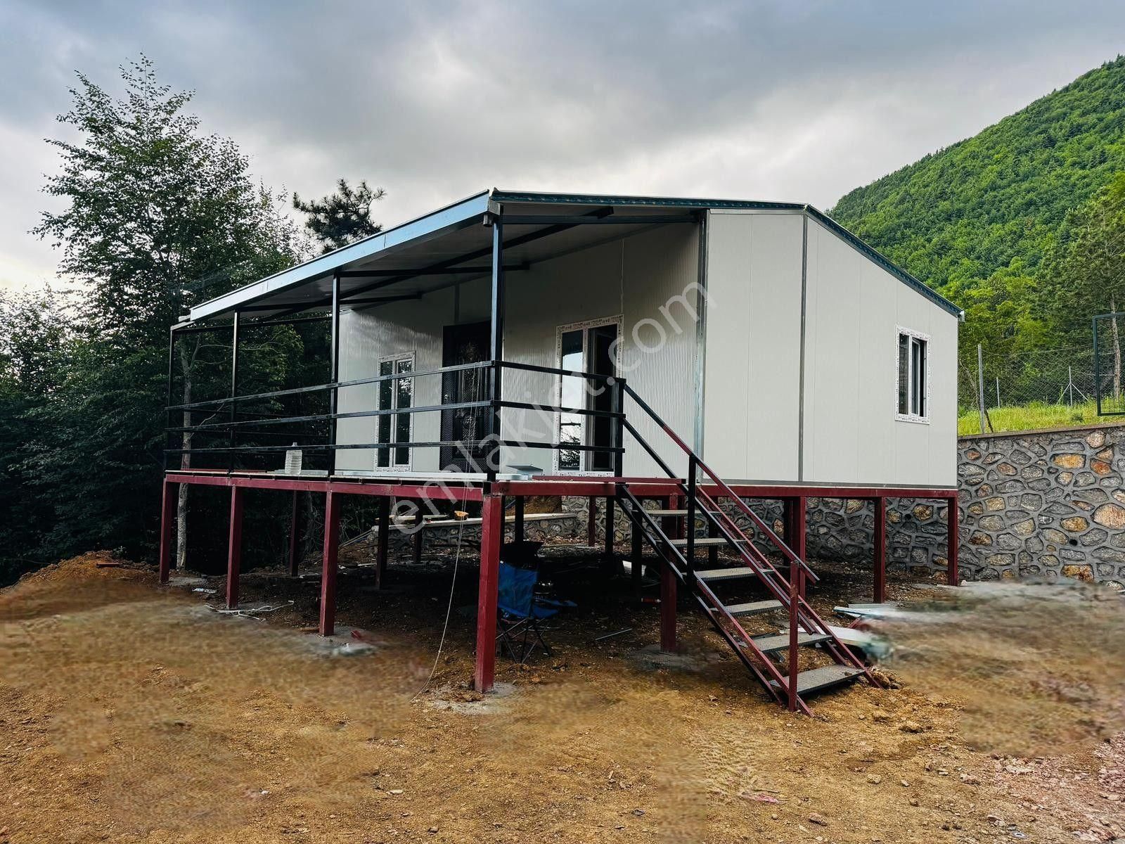 Kestel Orhaniye'de Prefabrik Evli Hobi Bahçesi