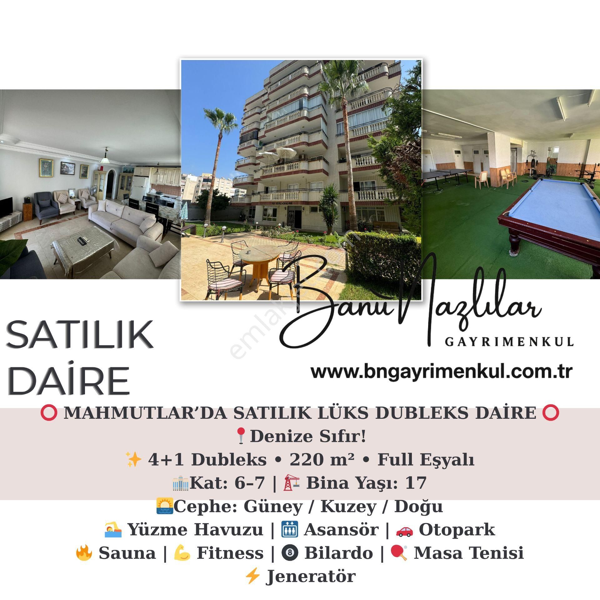 Alanya Mahmutlar’da Satılık Lüks Dubleks Daire