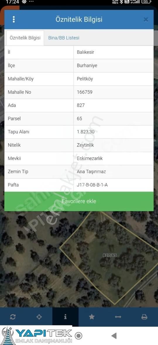 Yapıtek Gayrimenkul'den Burhaniye'de 1823m2'lik Zeytinlik - Görsel 2