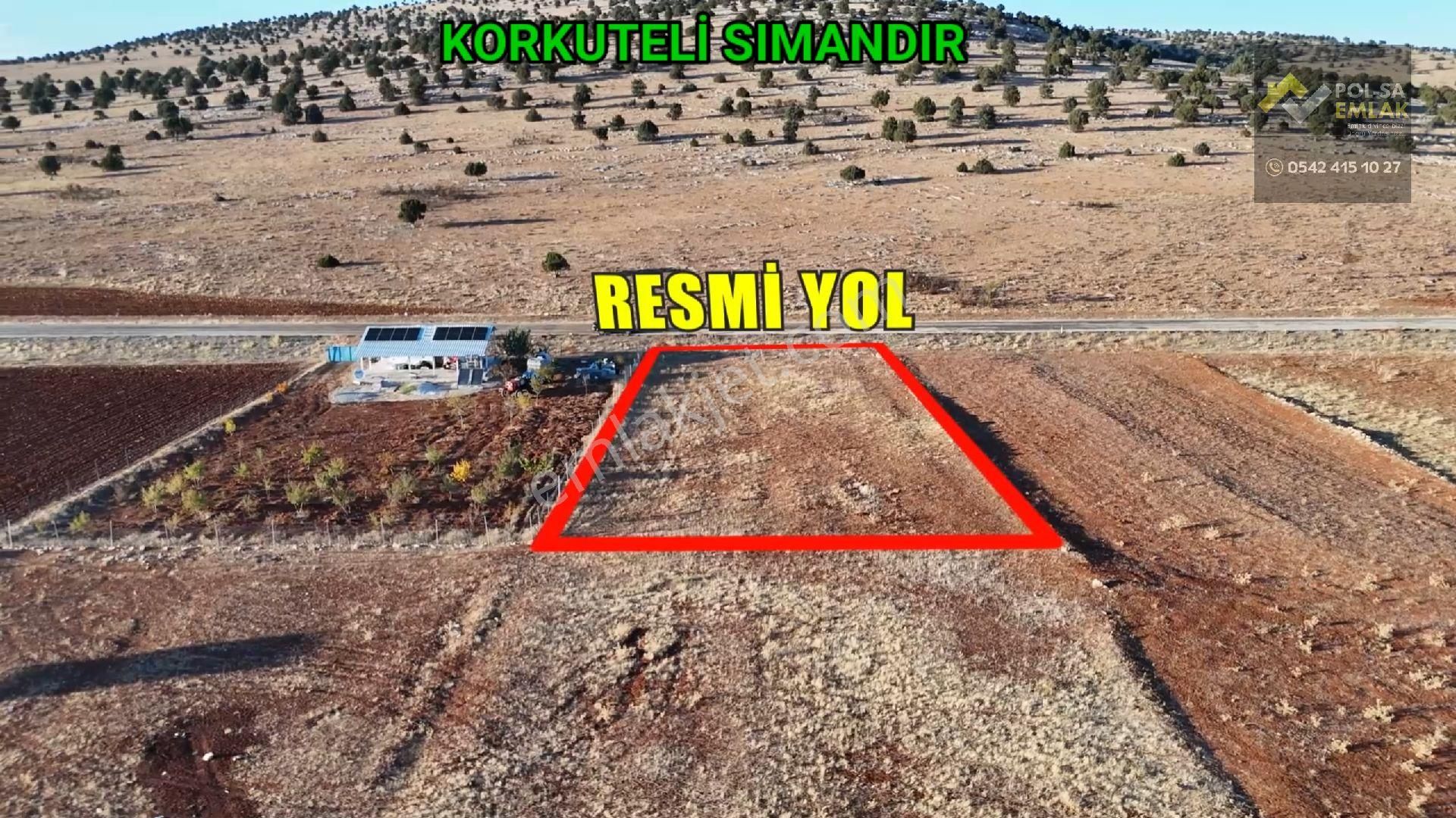 ✅korkuteli✅sımandır Da✅satılık 1.211m2 Tarla✅asfalt Yola Cephe - Görsel 7