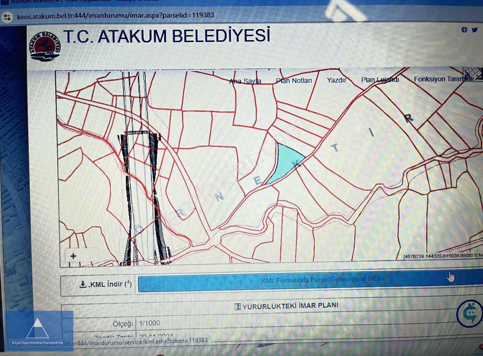 Samsun Sinop Çevre Yoluna 250 M Mesafede Tek Tapu Muhteşem Tarla