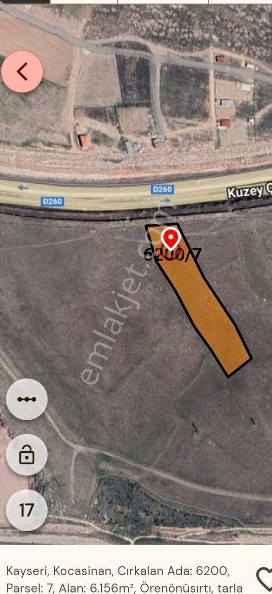 Kayseri Cirgalan Satilik Arsa