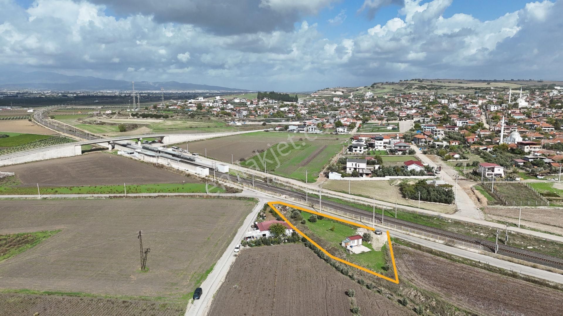 İzmir Menderes Tekelide Tek Tapu 841 M2 İçinde Konteyner Evi Bahçesi