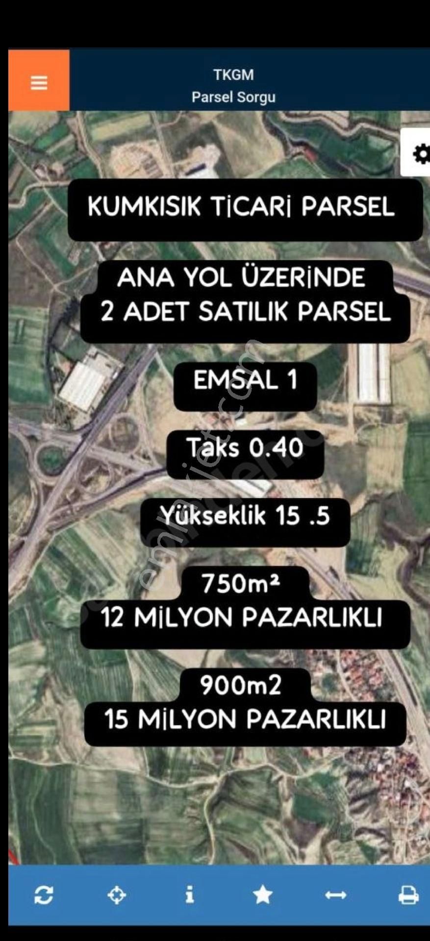 Bsm'den Kumkısık Mevkii Ana Yola Cephe