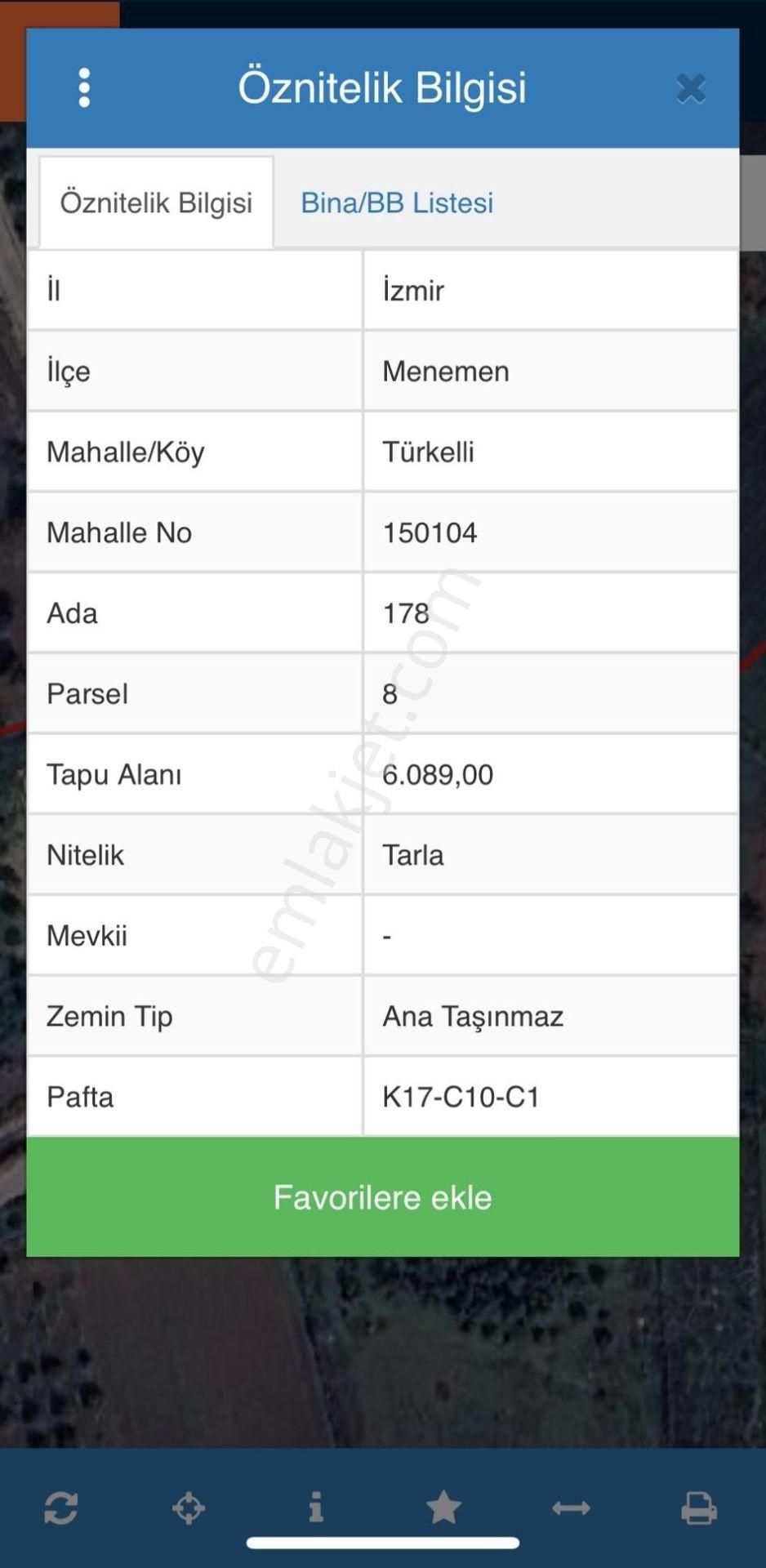 Satılık Müstakil Tek Tapulu Tarla Menemen Türkelli - Görsel 3