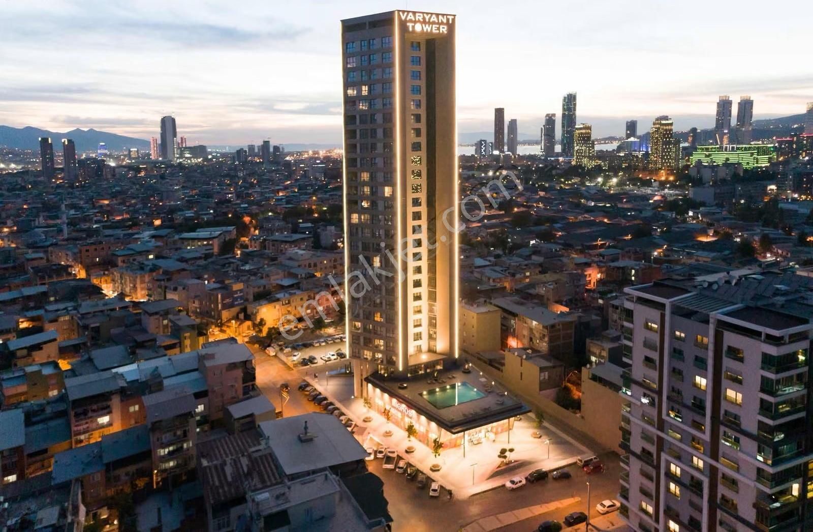 Bornova Varyant Tower Eşyalı 1+1 Satılık Daire - Görsel 19
