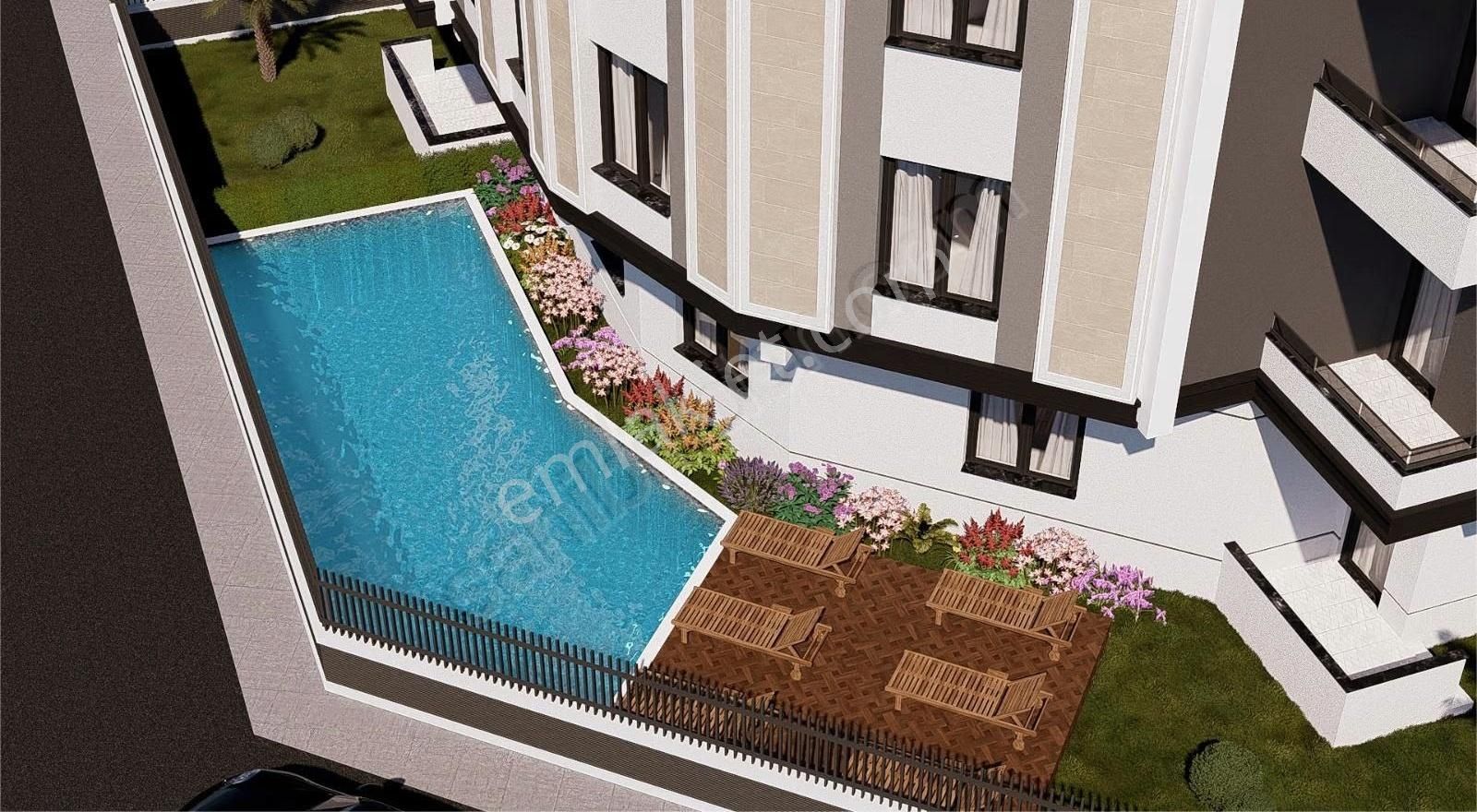 Denize 100m Lüks Havuzlu Sitede Taksit Seçenekli 2+1 Daireler - Görsel 2