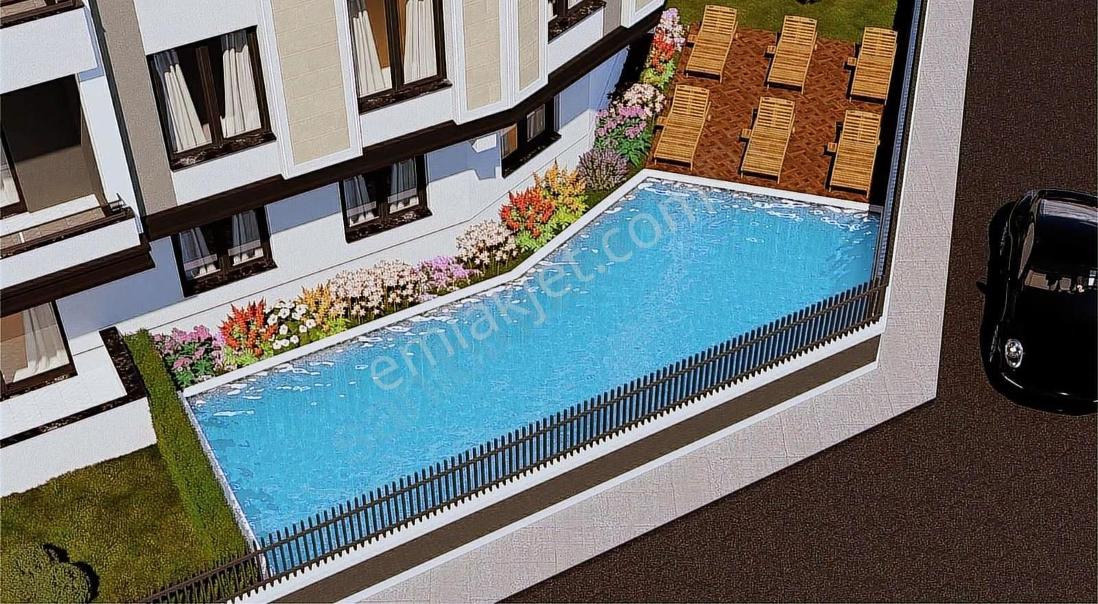 Denize 100m Lüks Havuzlu Sitede Taksit Seçenekli 2+1 Daireler - Görsel 3