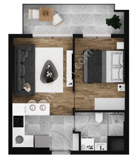 Çiğlide Site İçinde 1+1 Satılık Lüks Daire - Görsel 7