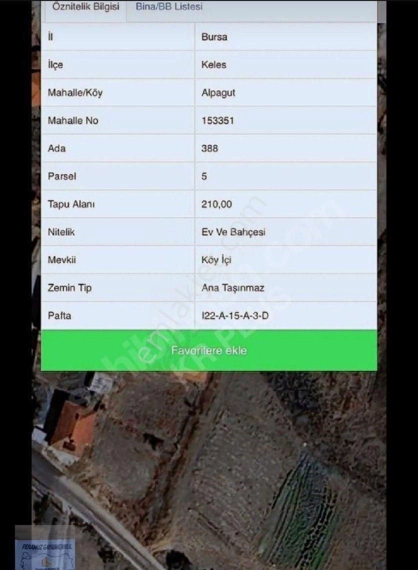 Bursa/keles-alpagut Mah.de Satılık Köyiçi (210 M2).(2 Katlı Ev)+(174)m2. Arsa) (2) Tapulu Fırsat Yer - Görsel 9