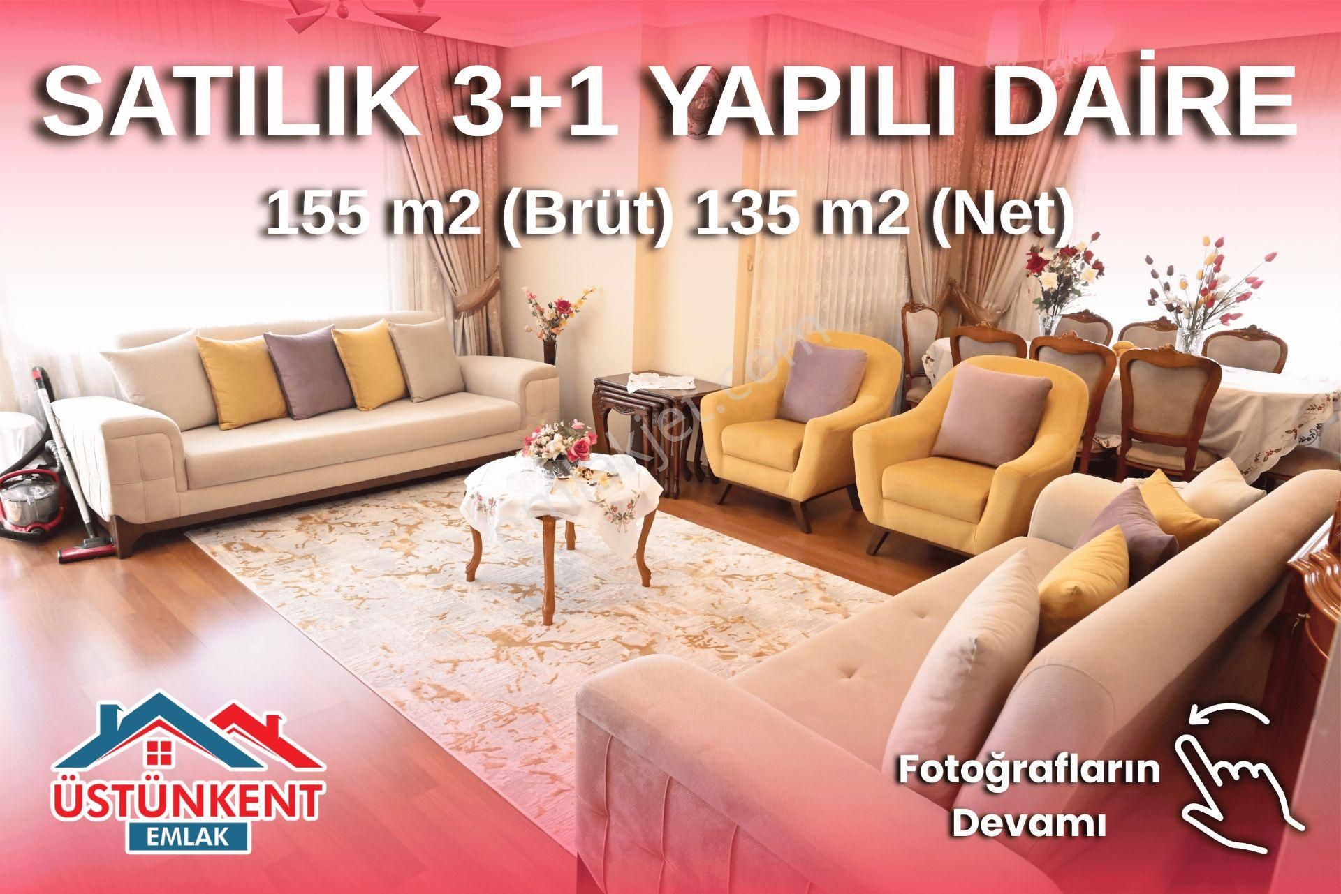Üstünkent Emlak Site İçi Merkezi Konumda 3+1 Satılık Daire