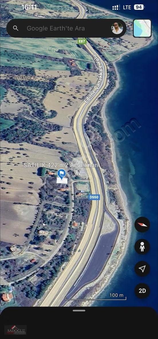 Gelibolu Burhanlı'da Satılık İmarlı Arsa Ana Yola Yakın