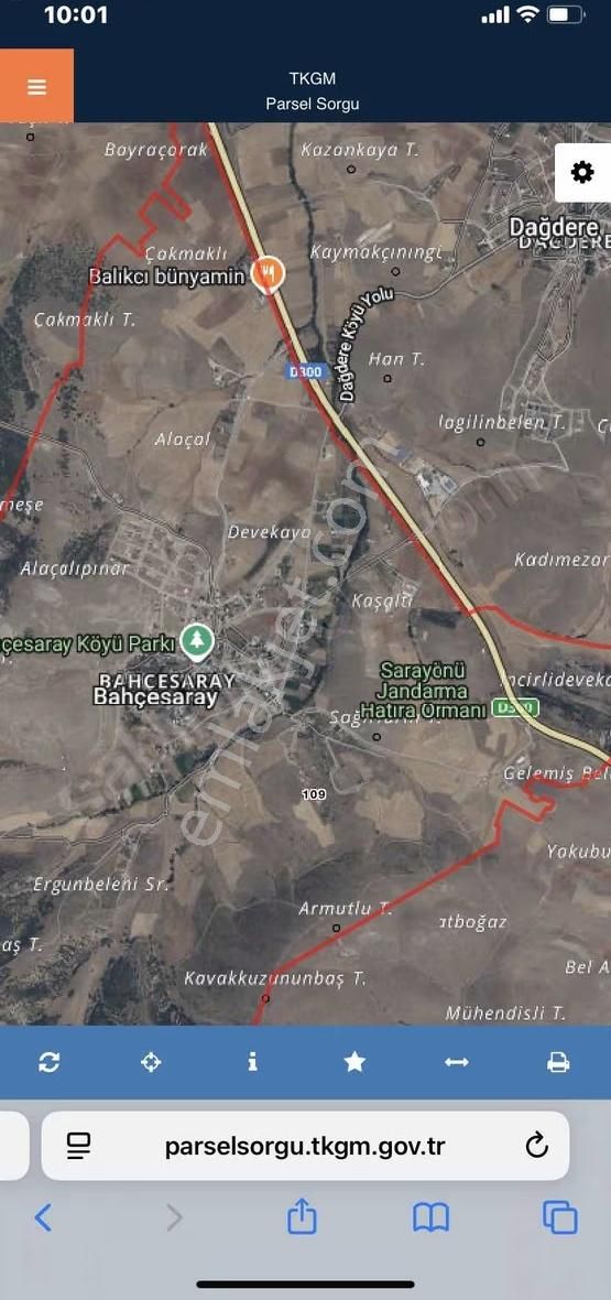 Fırsat!!!bahçesaray'da 1100m2 Müstakil Bağ Tapulama Bahçelik Yer