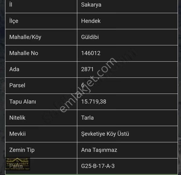 Hendek Merkeze Yakın Güzel Lokasyonda 15.719m² Satılık Arazi - Görsel 20