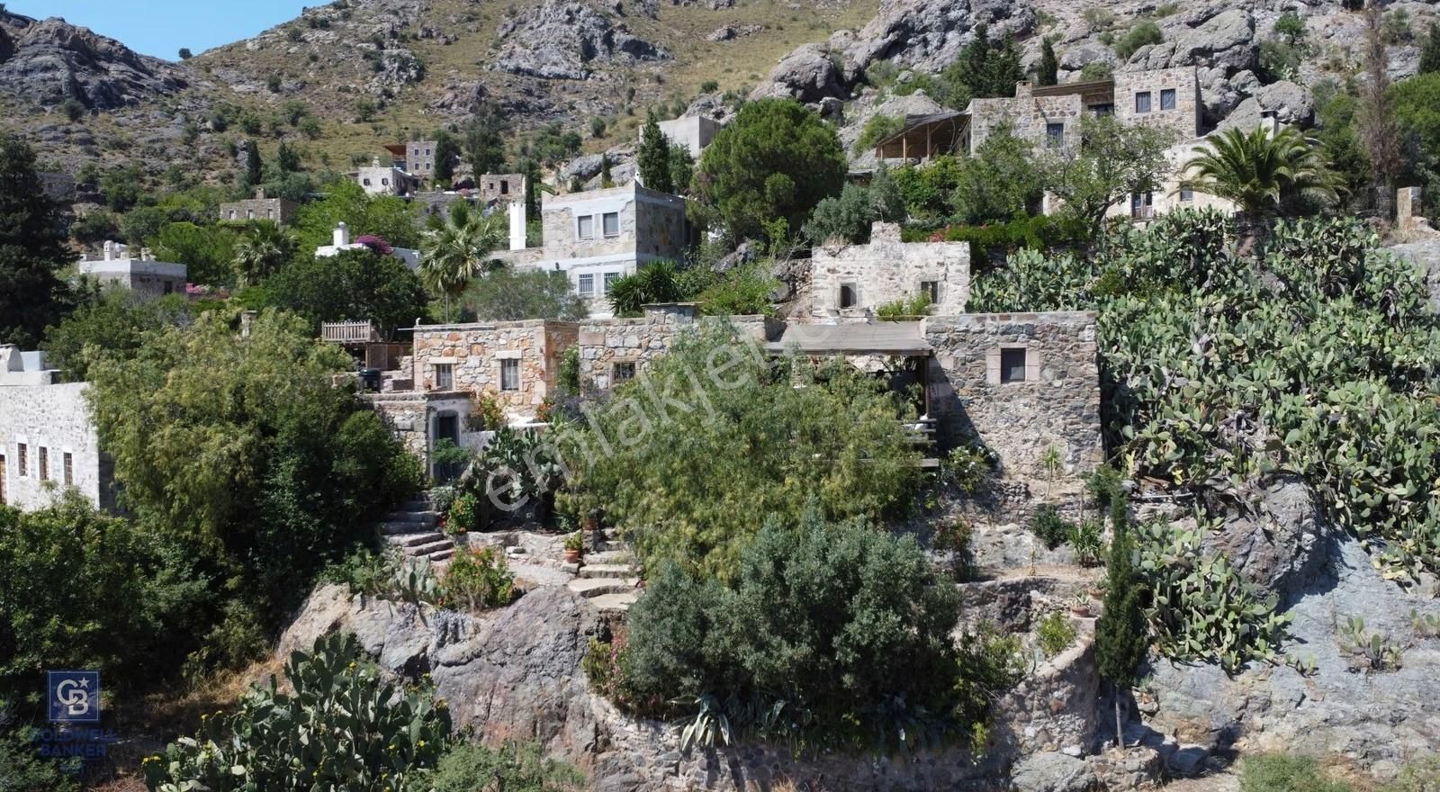 Gümüşlük Eski Karakaya'da, Oturuma Hazır, Deniz Manzaralı Orijinal Taş Ev - Görsel 12