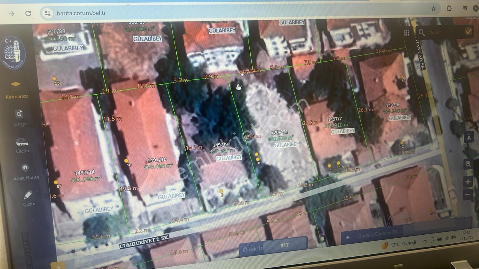 Arkadaş Emlaktan Sigorta Hastanesi Civarında Satılık Arsa 2.950.000 Tl