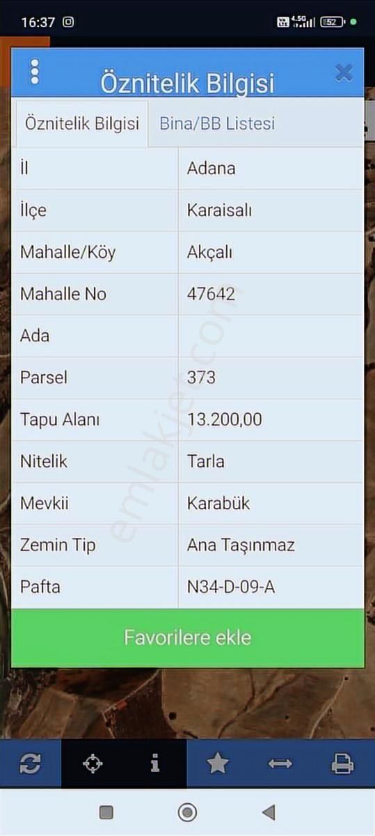 Boran Gayrimenkul'den Tek Tapu Kelepir Tarla