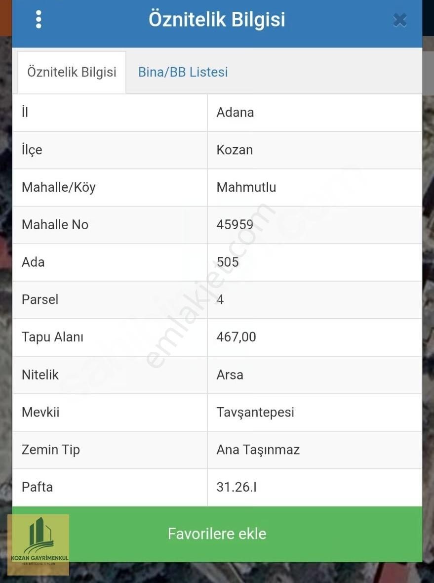 Kozan Gayrimenkulden Tavşantepede İmarlı Arsa - Görsel 2