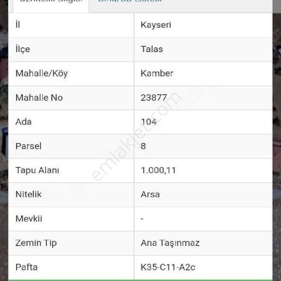 Talas Kamber Mah.. Süper Lokasyona Sahip 1001 M...villa Parseli - Görsel 2