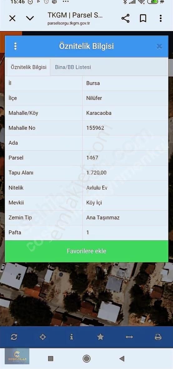 Karacaoba;da Satılık Köy İçi Arsa - Görsel 2