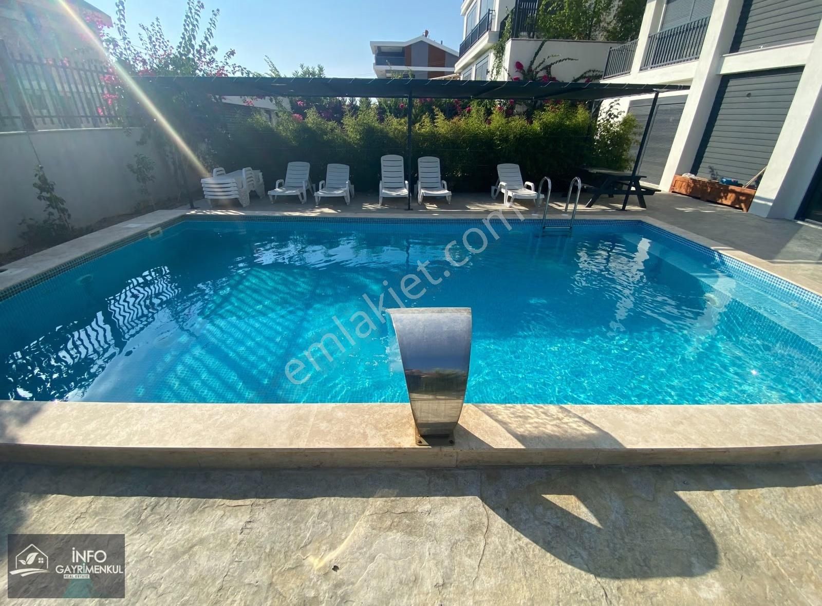 İnfo Gayrimenkul 1+1 Eşyalı Kiralık Geniş Dr Havuzlu Deniz Mzrlı - Görsel 2