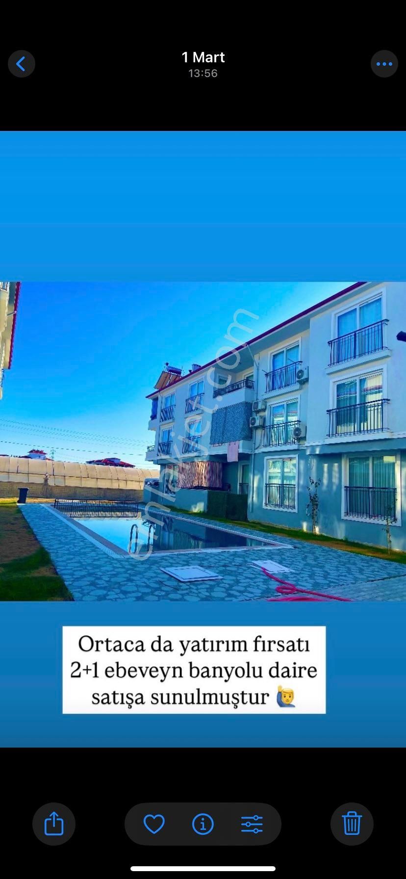 Ortaca Da Nezih Sitede Ebeveyn Banyolu Satılık 2+1 - Görsel 5