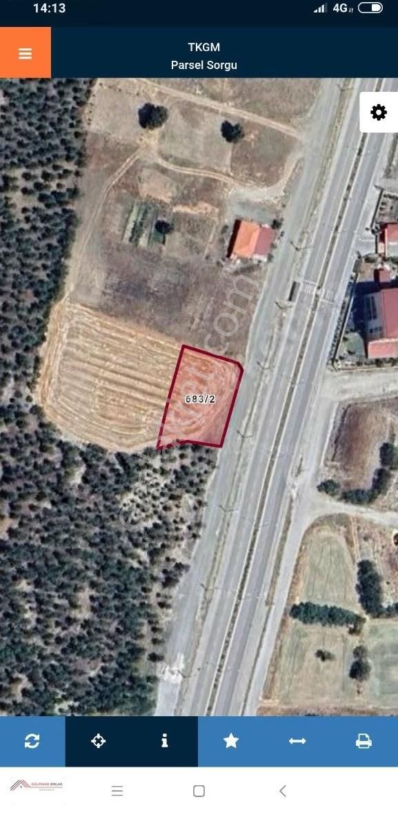 Gülpınar Emlak'tan Gölhisar Kyk Karşısında 1256 M2 Ticari Arsa