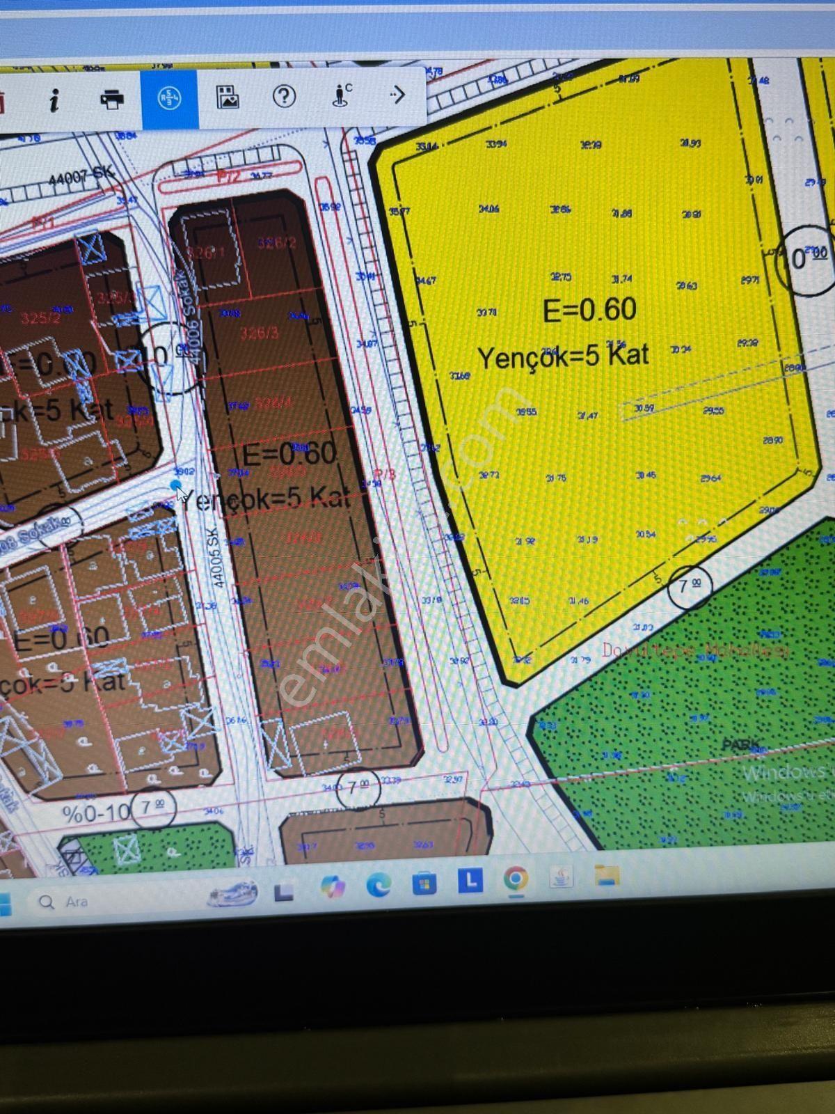 Davultepe Anayurt Mah'de 060 Emsal 5 Kat İmarlı Sat. Kupon Arsa - Görsel 3