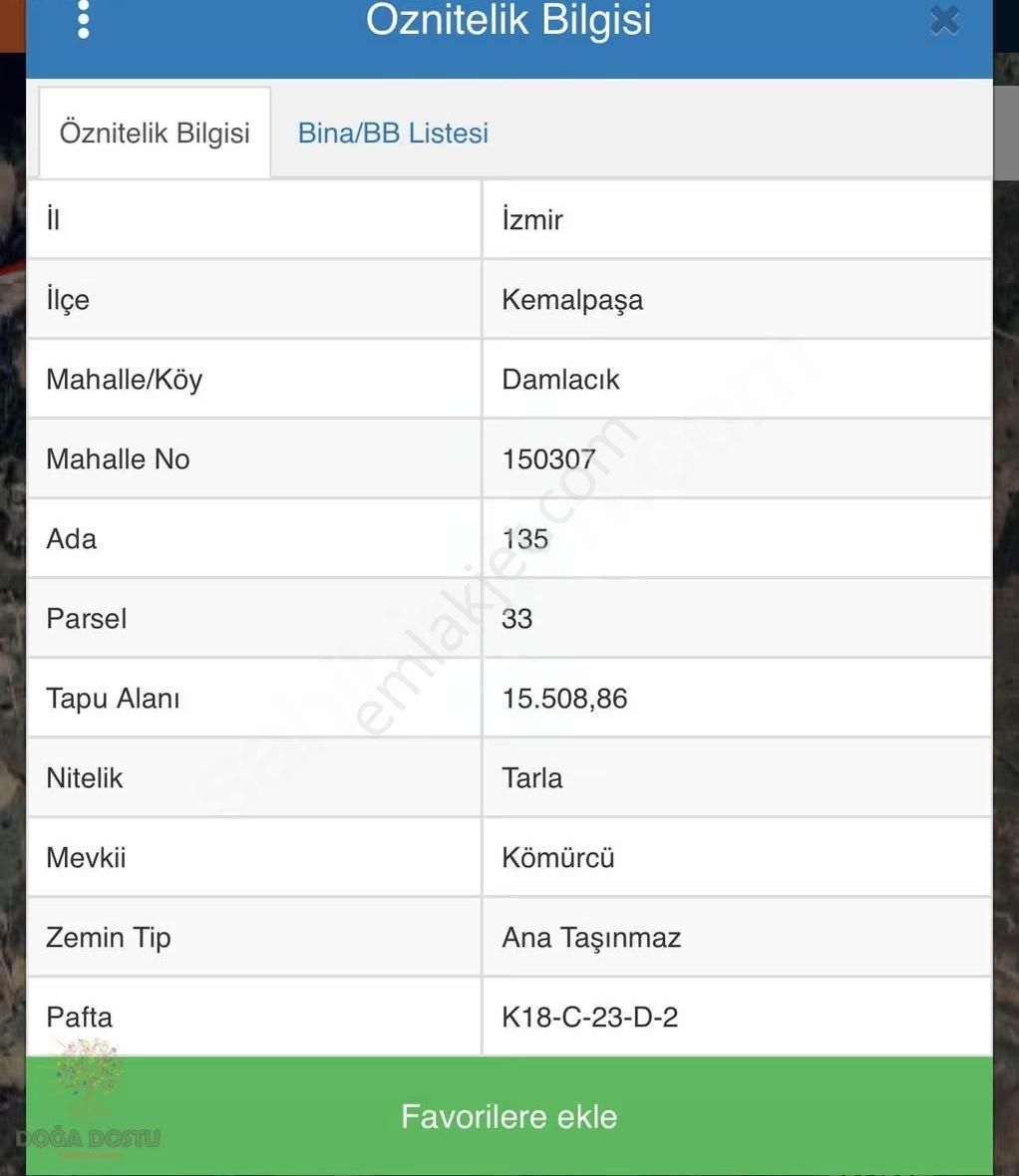 Kemalpaşa Damlacık'da Kapanmaz Doğa Manzaralı 382 M2 - Görsel 3