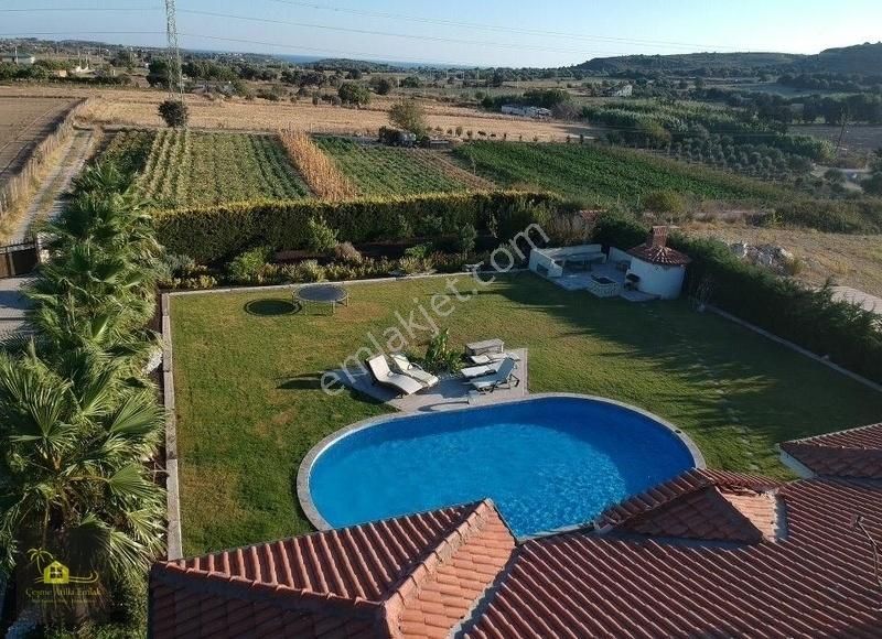 Çeşme'de Yıllık Kiralık Müstakil Villa 4500m2 Arsa İçinde - Görsel 11