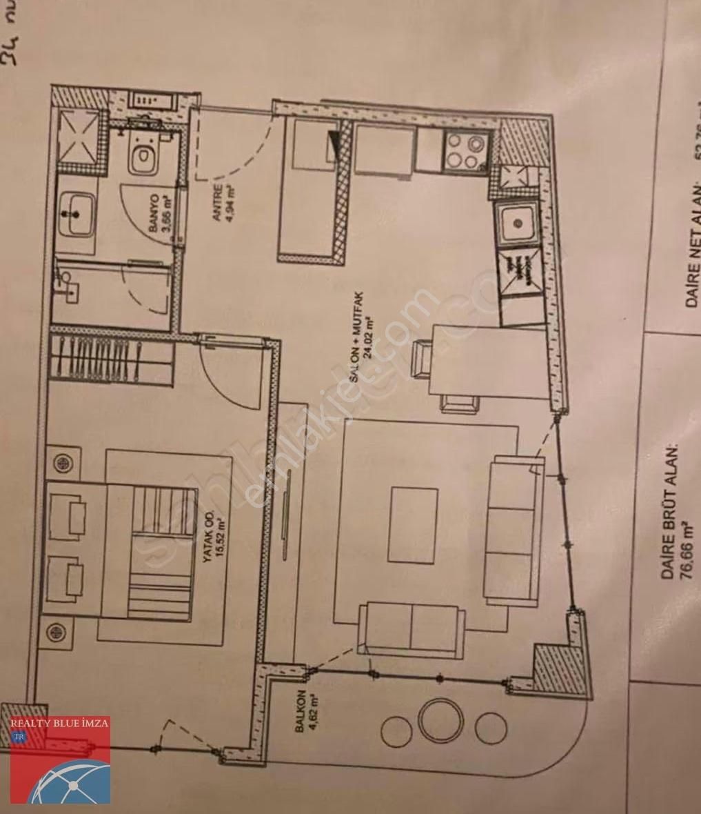 Yalova Elegantpark Sitesinde (f-blok) Satılık 1+1 Fırsat Daire - Görsel 2