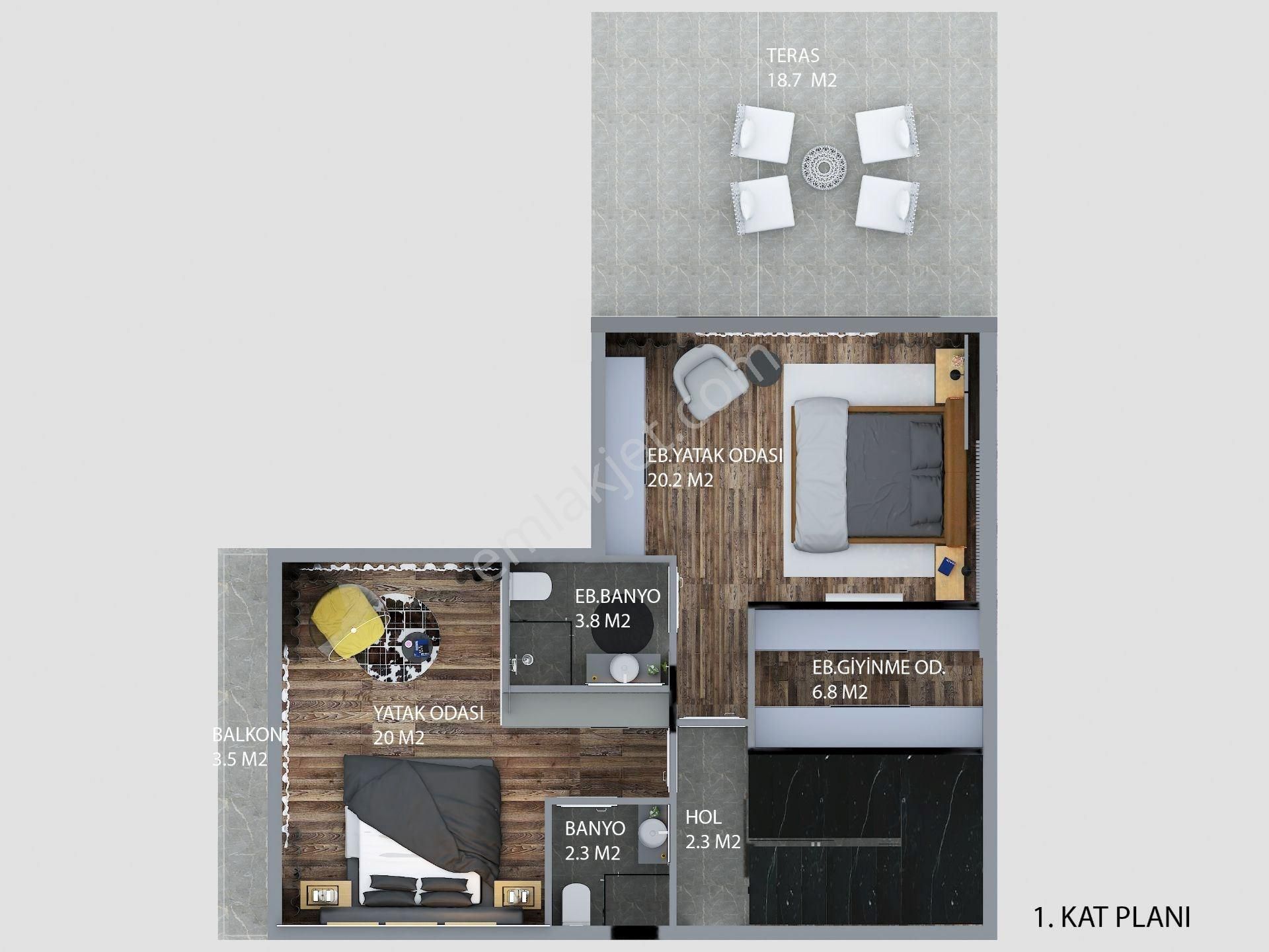 Garden Lıfe Karşıyaka 3+1 Satılık Lux Villalar - Görsel 21
