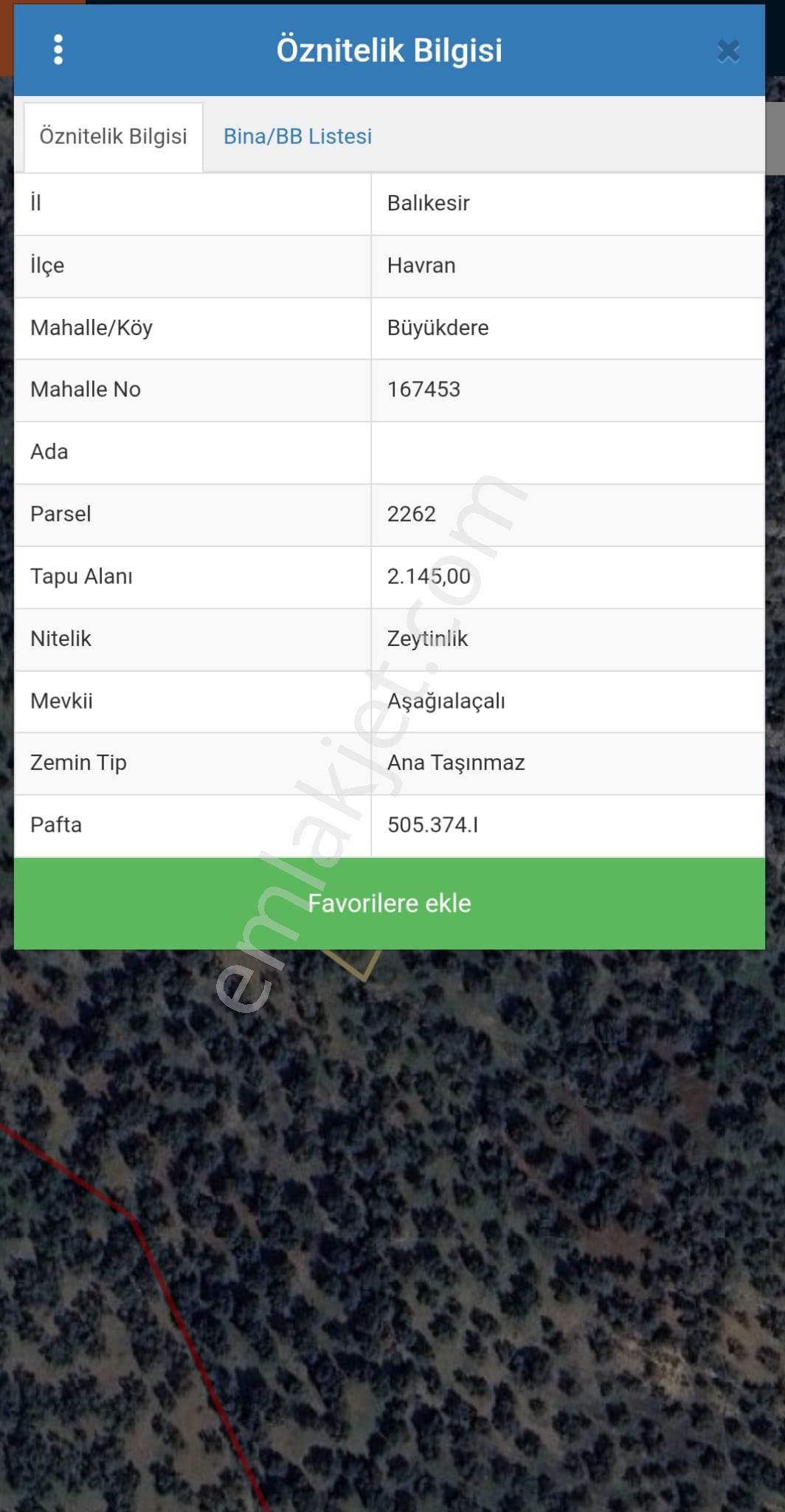 Golden Globy, Havran Büyükdere'de Satılık 2.145 M2 Zeytinlik - Görsel 2