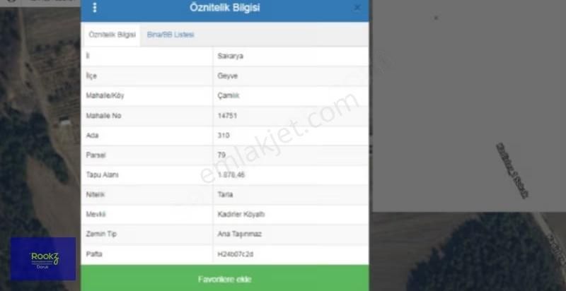 Rookz Doruk'dan Kazancın Temeli Toprak'da Sakarya'dan 1878 M2!!!