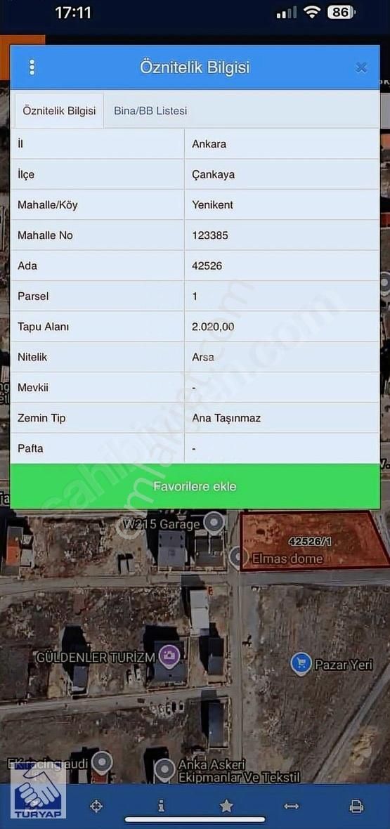 Yaşamkentte Yatırımlık Ticari Arsa Hissesi