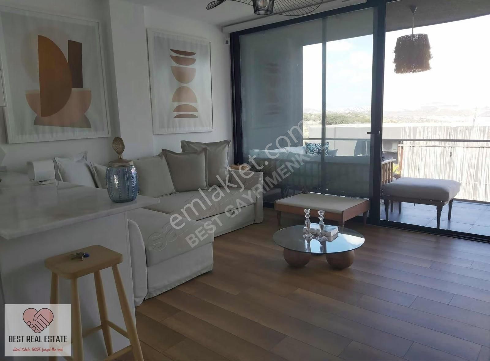 Muğla Bodrum Meşelik Göl Havuz Doğa Manzaralı 1+1 Satılık Daire - Görsel 3